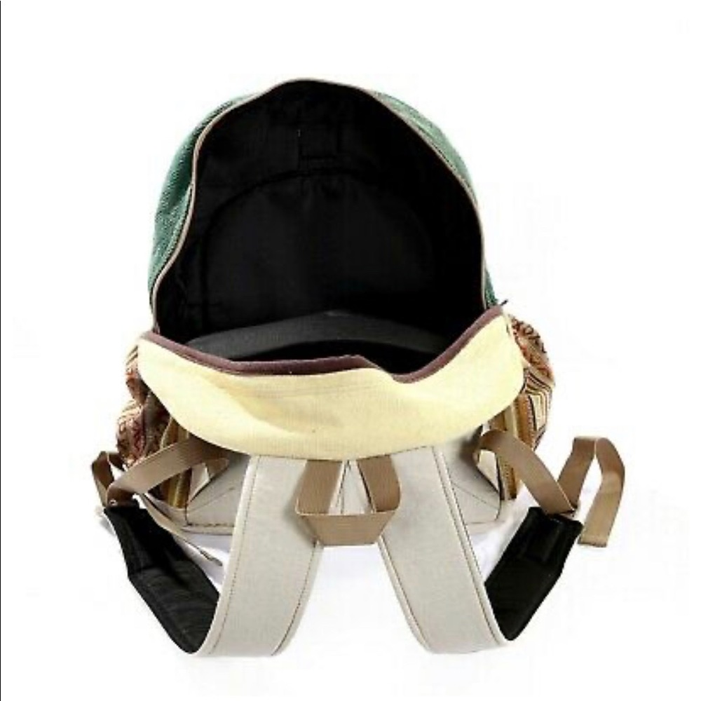 Hemp Backpack Unisex With Patchwork - Picture 4 of 4